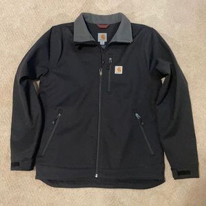 Carhartt RAIN DEFENDER RELAXED FIT HEAVYWEIGHT SOFTSHELL JACKET. Black. Size M.